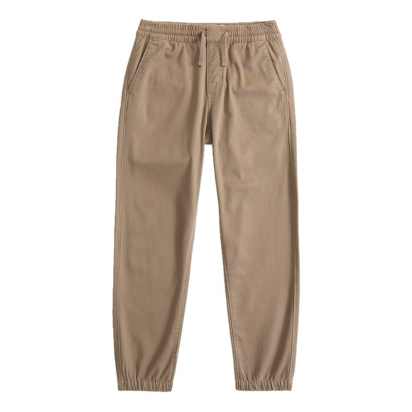 Abercrombie & Fitch Kids Boy’s Casual Tan Jogger Pants - Picture 1 of 5
